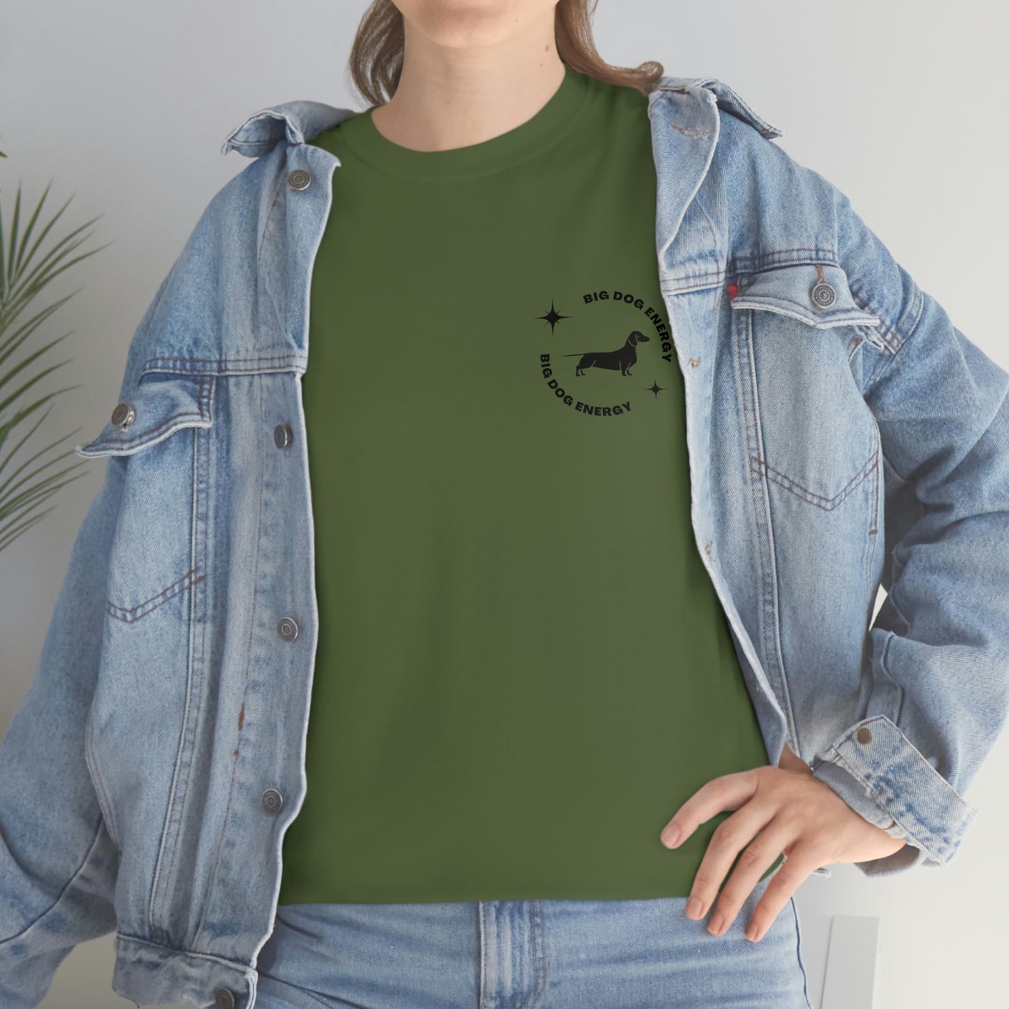 Big Dog Energy Dachshund Heavy Cotton Tee